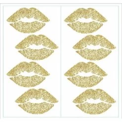 Lip Peel And Stick Wall Decal With Glitter Gold - RoomMates -Home Series Shop GUEST b18255a0 9971 43ae b649 6aa95af77ae7