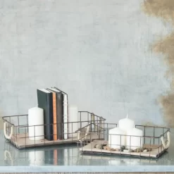 2pc Rectangle Rustic Wood And Metal Basket Set Brown - Stonebriar Collection -Home Series Shop GUEST b1b955cb 63fc 49a9 93ba 9fe0a9f8537a