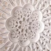 Brielport Aiden Lane Carved Wall Decor White - Southern Enterprises
