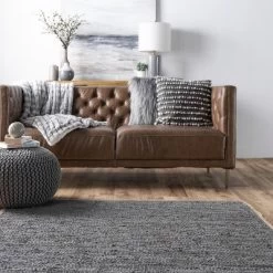 NuLOOM Sabby Hand Woven Leather Flatweave Area Rug -Home Series Shop GUEST b502d95e 8bbf 4e74 8fd5 2dbb95549234