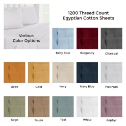 1200-Thread Count Cotton Deep Pocket Sheet Set - Blue Nile Mills -Home Series Shop GUEST b50be8cc 047b 4553 b543 5300318b776b