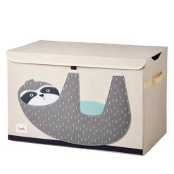 3 Sprouts Collapsible Toy Chest Storage Bin With Lid And Bookshelf Rack For Baby And Toddler Bedroom Or Playroom, Sloth Print Design -Home Series Shop GUEST b5607d14 8ee3 49f3 b9b3 a2c6f4964b61