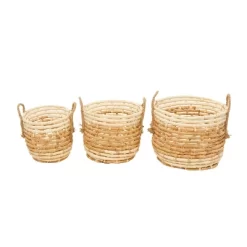 Set Of 3 Contemporary Sea Grass Storage Baskets Beige - Olivia & May -Home Series Shop GUEST b71c63c4 9cc5 49bf 85f1 e687a95c21a7