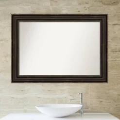 42" X 30" Non-Beveled Stately Bronze Bathroom Wall Mirror - Amanti Art -Home Series Shop GUEST b86d4546 6b04 4ced 8c6d df73259cc5ba