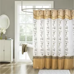 Kate Aurora Royal Living Embroidered Floral Sheer On Taffeta Layered Fabric Shower Curtain -Home Series Shop GUEST b87f97ed f53c 4a46 8977 9afeffc2c1b3