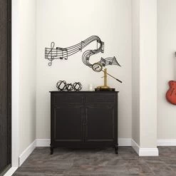 Metal Music Notes Wall Decor Black - Olivia & May -Home Series Shop GUEST b964635a c79d 40e4 b001 30a4cc7dbcc0