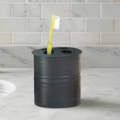 Bogart Metal Toothbrush Holder - Nu Steel -Home Series Shop GUEST bb7819af 1a44 484c 9eef 79af9cb9cfde