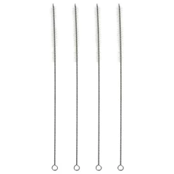 Juvale 4-Pack Stainless Steel Straw Cleaner Brush, Extra Long With Bristles For Cleaning Water Bottles, Boba Straws, Pipes, Tubes, 12 In -Home Series Shop GUEST bde9193d bf95 4856 a6f9 6a787017c43a