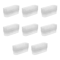 Sterilite 13538608 Narrow Storage Trays With Sturdy Banded Rim And Textured Bottom For Desktop And Drawer Organizing, Clear (48 Pack) -Home Series Shop GUEST bfaf5644 ee5e 4c6c 8f3a 0f90c9046917