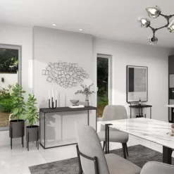 Metal Geometric 3D Square Wall Decor Black - Olivia & May -Home Series Shop GUEST c1b20978 a66f 48ec ac30 64879bcdce20