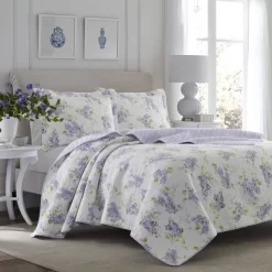 Keighley Reversible Quilt Set Purple - Laura Ashley -Home Series Shop GUEST c1e1eb82 28c5 4305 bd0a 10f68b154e8f