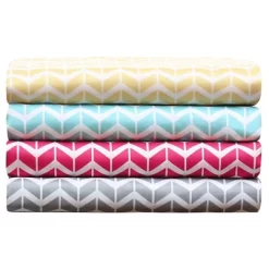 Chevron Printed Microfiber Sheet Set