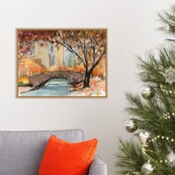 24" X 18" Autumn In New York Study I By Samuel Dixon Framed Canvas Wall Art - Amanti Art -Home Series Shop GUEST c2b742ac b172 4173 8ce4 56f240080b97