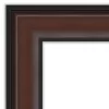 Amanti Art Harvard Walnut Petite Bevel Bathroom Wall Mirror 28.5 X 22.5 In.