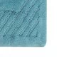 Diagonal Racetrack 100% Cotton Reversible Bath Rug 20" X 30" Aqua By Knightsbridge