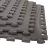 Fleming Supply Cushioned Nonslip Interlocking Foam Floor Tiles – 24" X 24" X 0.375", Gray, 6-pack