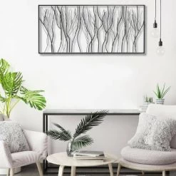 LuxenHome Black Abstract Trees Rectangular Metal Wall Decor -Home Series Shop GUEST c62e6fa7 97d9 4767 b7e7 489b26762bb4