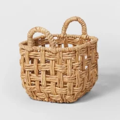 Twisted Open Checkered Weave Milk Crate Natural - Brightroom™ -Home Series Shop GUEST c73b6fc8 7d7f 4276 bc5a 71780c6e1456