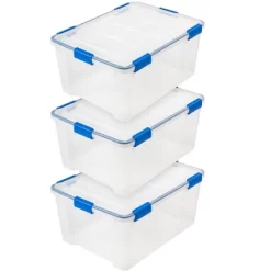 IRIS USA WEATHERPRO Plastic Storage Box With Durable Lid And Seal And Secure Latching Buckles -Home Series Shop GUEST c8f7251a 59c9 472e 9280 cfbd39986f2f
