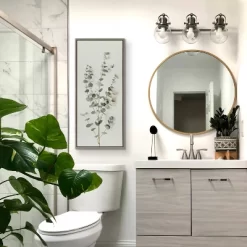 18" X 40" Sylvie Eucalyptus Botanical I By The Creative Bunch Studio Framed Wall Canvas Gray - Kate & Laurel All Things Decor -Home Series Shop GUEST cac33847 a098 4a2f bd01 b513c1f2c5fc