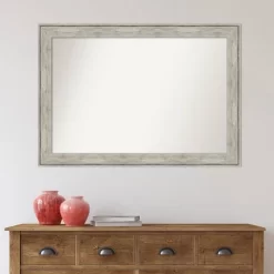 41" X 29" Non-Beveled Crackled Bathroom Wall Mirror Metallic Silver - Amanti Art 12 41" X 29" Non-Beveled Crackled Bathroom Wall Mirror Metallic Silver - Amanti Art -Home Series Shop GUEST cc42da09 bc4a 4fda aeea 3bc8db7800f9