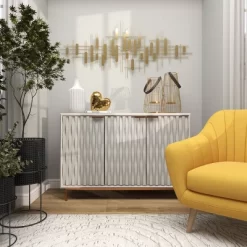 Metal Geometric Narrow Stripes Wall Decor Gold - CosmoLiving By Cosmopolitan -Home Series Shop GUEST cce0c8da 96d9 412c bf80 b1cb93d4d2f6