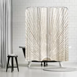 Americanflat 71" X 74" Shower Curtain Neutral Styles By Modern Tropical -Home Series Shop GUEST cd8098a0 402a 4532 9d82 89d7c814e854