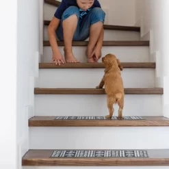 World Rug Gallery Geometric Bohemian Non-Slip Stair Treads -Home Series Shop GUEST cd906125 78d5 4a97 84c8 95f79473e6dd