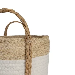 Set Of 3 Baskets White Seagrass & Cotton Rope By Foreside Home & Garden -Home Series Shop GUEST ce994251 5d27 4f34 a694 bc59d8c1c17c