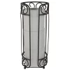 Home Basics Scroll Collection Bath Tissue Reserve Toilet Paper Roll Holder Stand, Bronze