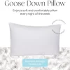 East Coast Bedding Down Pillow - White Goose Down & Feather (Standard)