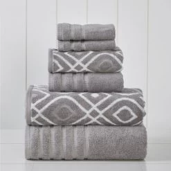 Modern Threads 6 Piece Yard Dyed Towel Set, Oxford. -Home Series Shop GUEST d080effd 5639 44ce 87d5 af06cedc5403