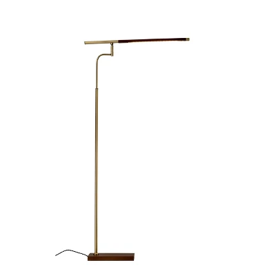 50.5" X 62.5" 3-way Barrett Floor Lamp (Includes LED Light Bulb) Brass - Adesso 4 50.5" X 62.5" 3-way Barrett Floor Lamp (Includes LED Light Bulb) Brass - Adesso - Image 4