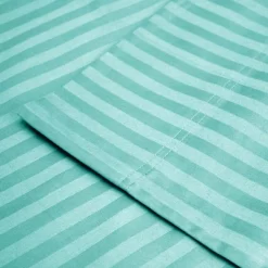 Premium 600-Thread Count Cotton Stripe 2-Piece Pillowcase Set By Blue Nile Mills