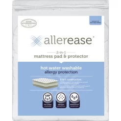 2-in-1 Hot Water Washable Allergy Protection Mattress Pad - AllerEase -Home Series Shop GUEST d54cb281 f98e 4804 ae8e 5fe5d914f262