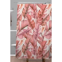 Marta Barragan Camarasa Jungle Paradise Shower Curtain Pink - Deny Designs