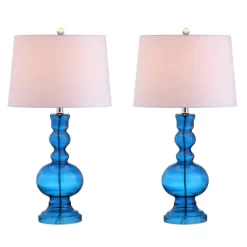 28.5" (Set Of 2) Genie Glass Table Lamps (Includes LED Light Bulb) - JONATHAN Y -Home Series Shop GUEST d57aefda cc56 4514 bc2d 656337bc51d8