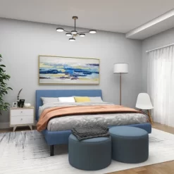 Modern Polystone Abstract Framed Wall Art With Gold Frame Blue - Olivia & May -Home Series Shop GUEST d6b06351 aa47 4e39 91d8 cde52b3d320b