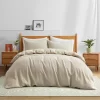 Peace Nest Classic 100% Linen Duvet Cover And Pillow Sham Set