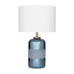 Modern Ceramic Table Lamp Blue - Olivia & May
