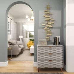 Metal Geometric Narrow Stripes Wall Decor Gold - CosmoLiving By Cosmopolitan -Home Series Shop GUEST da107380 05b3 48cd 843b 418d7f439145