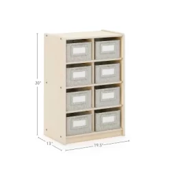 Guidecraft EdQ 8 Cubby Bin Storage Organizer - 30" -Home Series Shop GUEST da4f3c92 4645 4d24 b098 3ebb4b148e4d