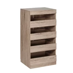 Honey-Can-Do 4 Drawer Stackable Cabinet Oak -Home Series Shop GUEST da72b4bd 8d95 4c48 aeb0 d8848293cf68