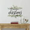 Merry Christmas Wreath Peel And Stick Wall Decal - RoomMates