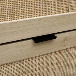 Ari 63.9" H Modern Space-Saving Shoe Rack Storage Cabinet With Rattan And Mirror Doors For 24 Pairs And 4 Flip Down Drawers -Maison Boucle -Home Series Shop GUEST db91f6f1 8f04 43f0 83dd fa5e6ce7b165