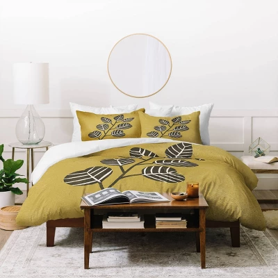 Eucalyptus Branch Ombre Cotton Duvet & Sham Set - Deny Designs 3 Eucalyptus Branch Ombre Cotton Duvet & Sham Set - Deny Designs - Image 3