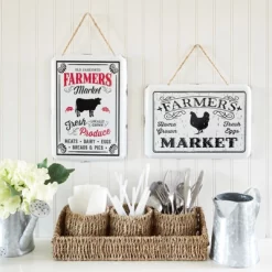 Farmlyn Creek Set Of 3 Wicker Round Storage Baskets For Shelves With Rectangular Seagrass Tray, Brown -Home Series Shop GUEST dcd3538c d949 4541 bd48 9a80fdec6aa5