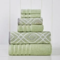 Modern Threads 6 Piece Yard Dyed Towel Set, Oxford. -Home Series Shop GUEST dcee714e efb2 4801 aad1 34b2ec53732d