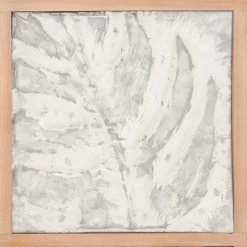 Metal Leaf Tropical Wall Decor With Wood Frames Gray - Olivia & May -Home Series Shop GUEST dd9647f9 1efa 4fed b310 bcb142d04929