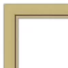 Amanti Art Landon Gold Narrow Petite Bevel Bathroom Wall Mirror 27.5 X 21.5 In.